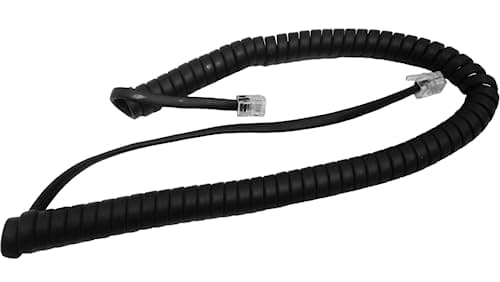 The VoIP Lounge Replacement 9 Foot Black Handset Receiver Curly Coil Cord for Shoretel Mitel IP Phone 110 115 210 212 230 230G 265 420 480 480G 485 565 560 530 560G 565G 655