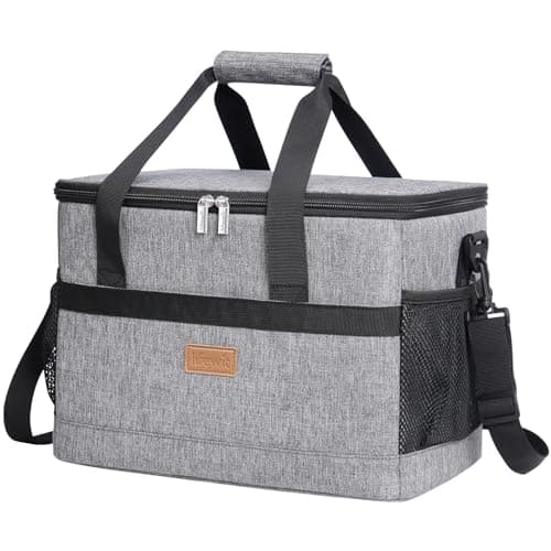 Lifewit Cooler Bag 30 Cans Collapsible and Insulated Large Lunch Bag Leakproof Soft Cooler Portable for Camping/BBQ/Family Outdoor Activities, Gray