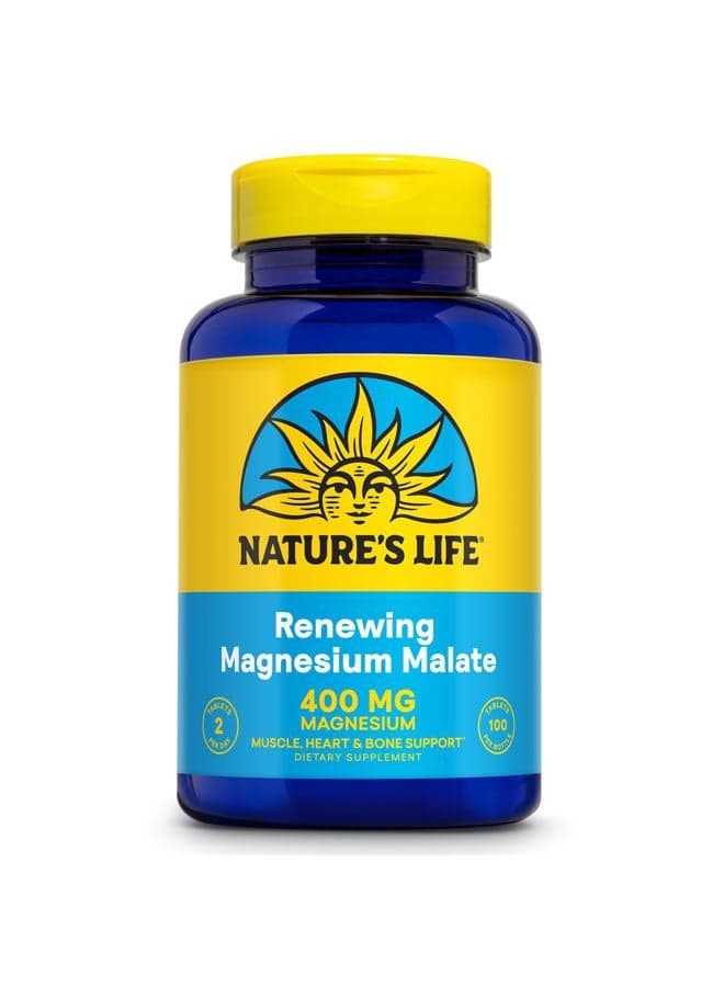 Nature'S Life - Magnesium Malate 1300 Mg. 100 Tablets 65226