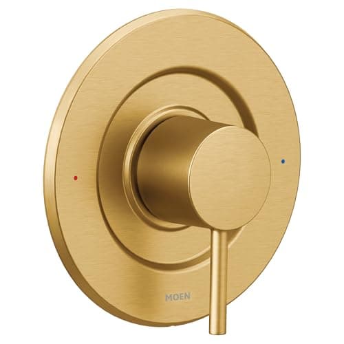 Moen Align Brushed Gold Pressure Balancing Single Shower Lever Handle, Posi-Temp Valve Required, T2191BG