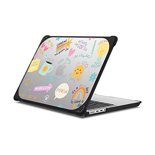 CASETiFY Bounce MacBook Pro 14inch M1M5 Case Enhanced Protective Corner DesignVentilation CutoutsAntiSlip Grip Keep Growing by Laura Jane Illustrations Clear Black