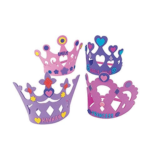 DIY Foam Princess Crown Kits Makes 12 Tiara Crowns Party Crafts and Activity Kits for Kids