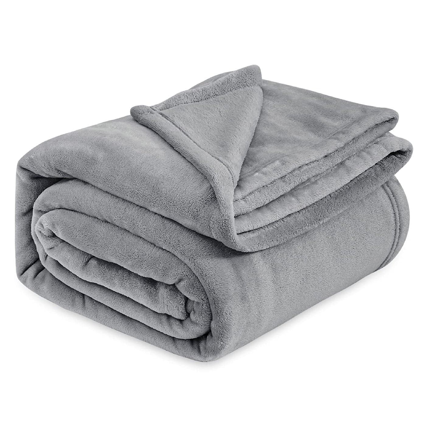 VAS COLLECTIONS Polyester Premium Plush Summer Single Bed DoharAc Blanket 200 GSM Reversible Lightweight Cozy Soft for Bed Sofa Couch Travel Camping 225X150 Cm Grey Solid