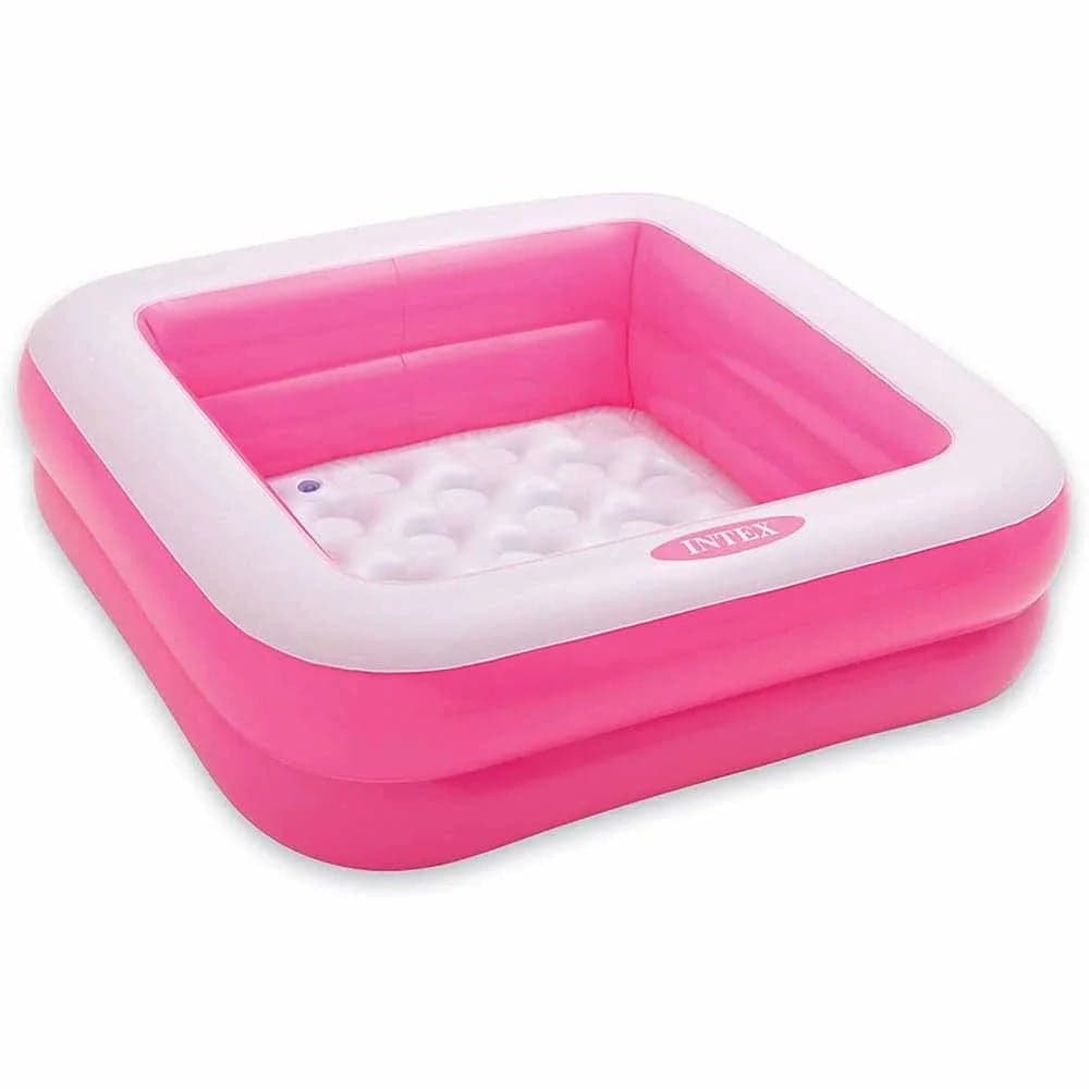 INTEX inflatable Small Play Pool for kids, Water fun Outdoor Pool, Size 86 X 86 X 25cm- Pink