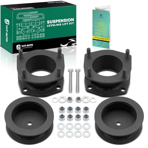 YHTAUTO 2.5 Inch Front & 2 Inch Rear Leveling Lift Kit Fit Jeep Grand Cherokee WK 05-10, Commander XK 06-10 | RWD/4WD | Spacers Raise the Front By 2.5 Inch, the Rear By 2 Inch | 4PCS & Hardware