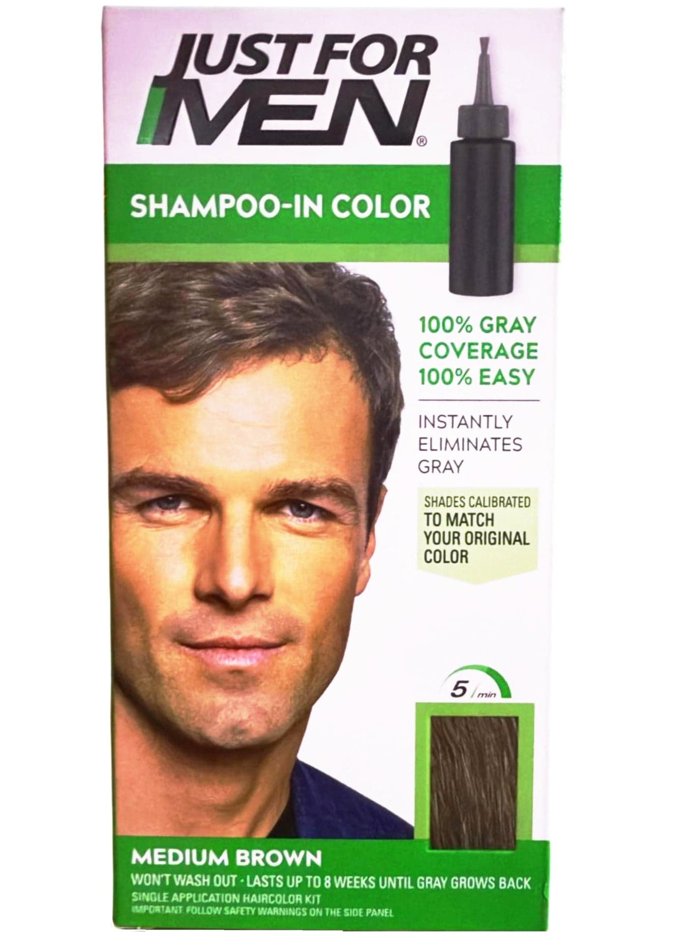Shampoo-In Color, Hair Color, Medium Brown H-35