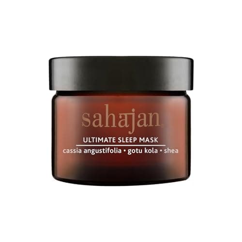 Sahajan Ultimate Sleep Mask | Restorative Ayurveda Night Cream Deep Hydration Face Mask Anti Aging for Wrinkles, Fine Lines, Redness, Firming, Soothing, Cassia Angustifolia, Gotu Kola, Shea 1.7oz
