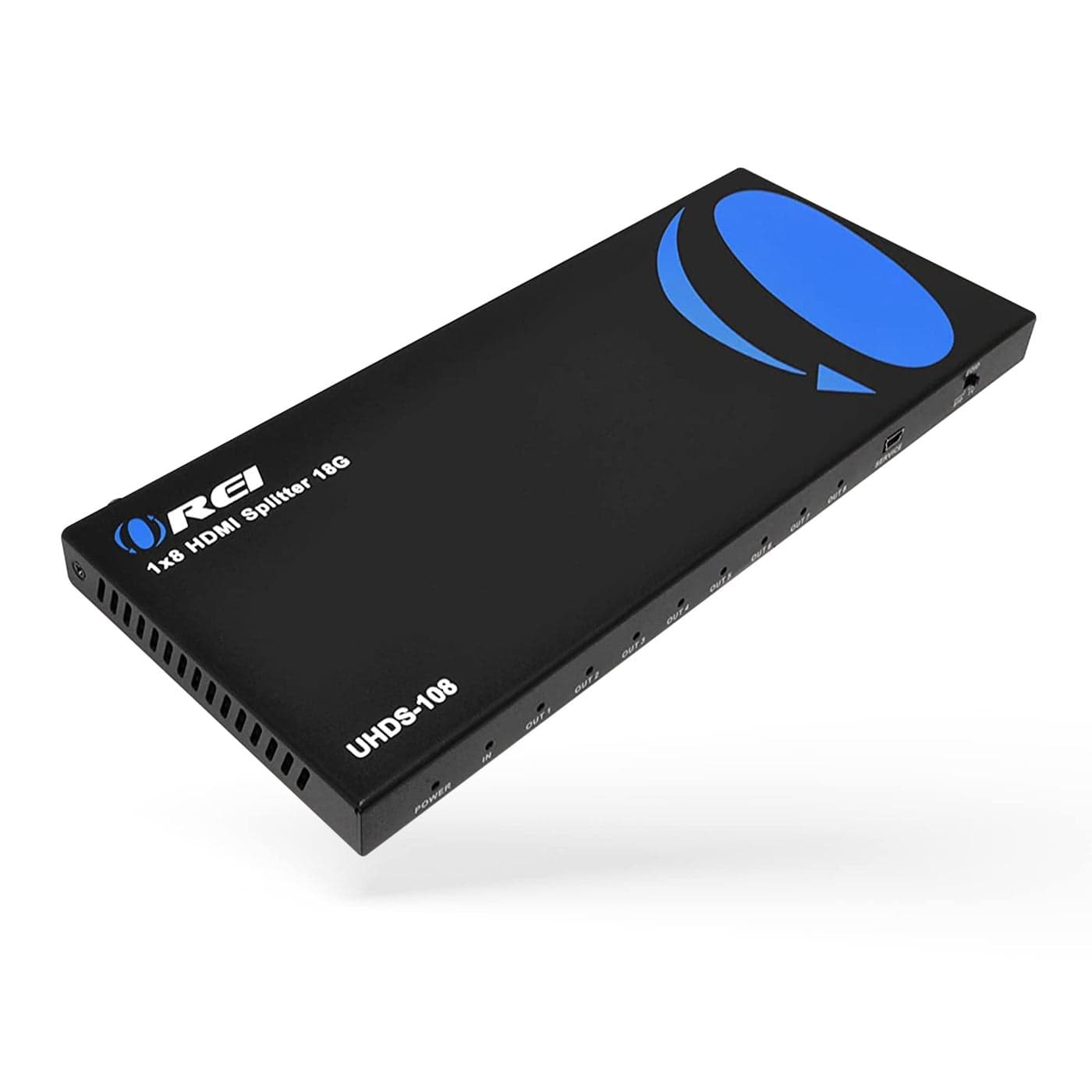 OREI 4K 1 in 8 Out HDMI Splitter 4:4:4 8-bit - HDMI 2.0, HDCP 2.2, 18 Gbps, 4K @ 60Hz HDMI Duplicator/Distributor UltaHD High Resolution (UHDS-108) (1x8)