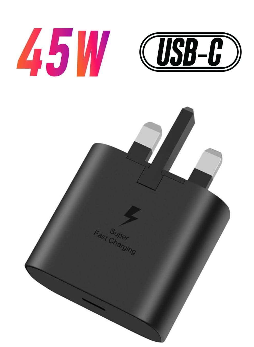 45W USB C Super Fast Charging Charger - Compatible with S24 S23 S22 S21 S20 Ultra, S24+ S23+ S22+ S21+, A53, A15, A 55, A54 - Type C Power Adapter,