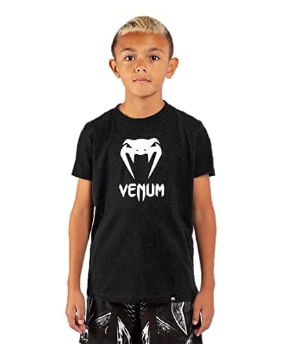 Venum Boys' Kids Classic T-Shirt, Black, 14 ans