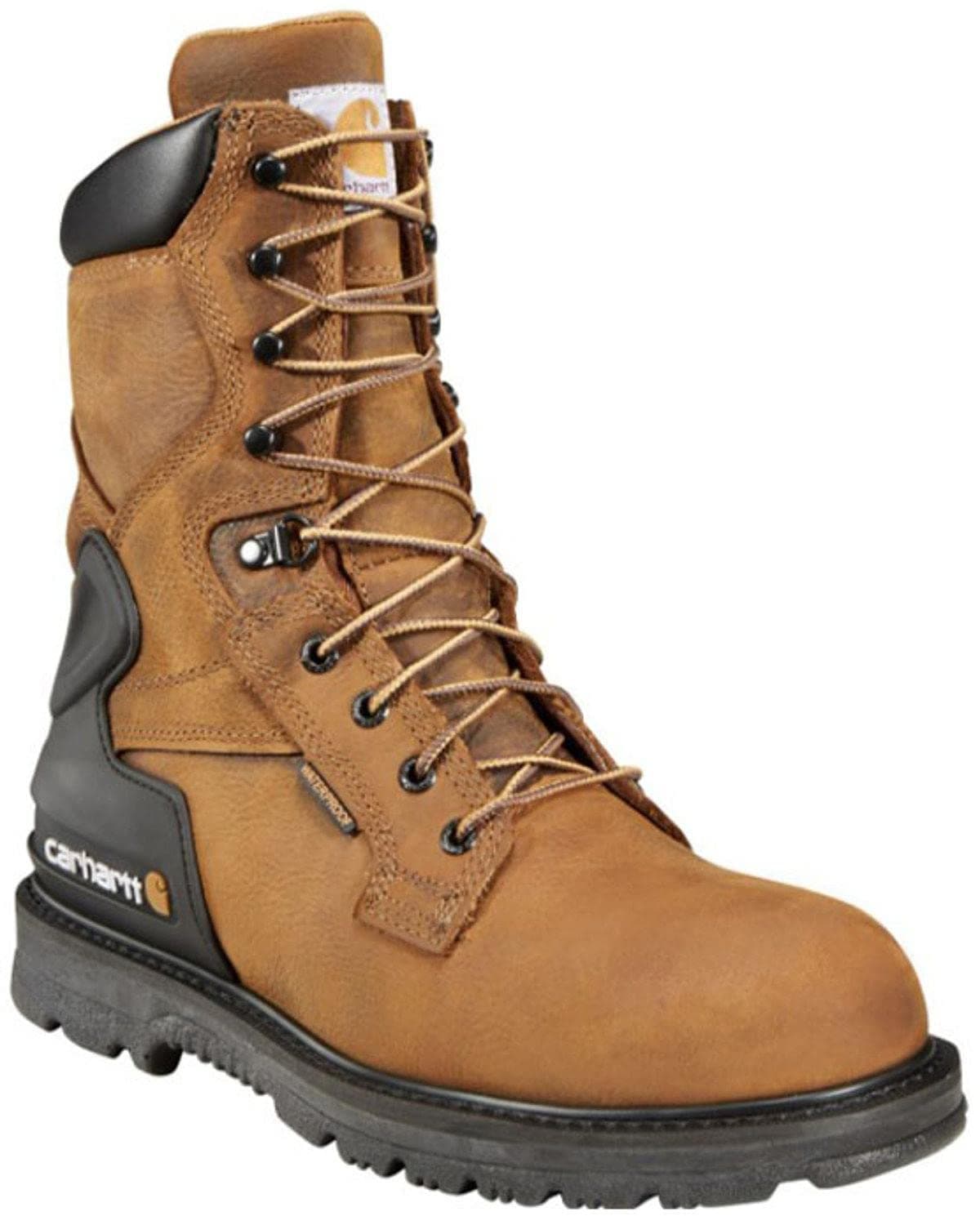 Carhartt Mens 8 Bison Waterproof Work Boot Steel Toe Bison 9 D