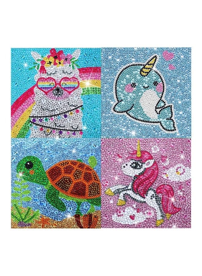 5D Diamond Painting Kit for Kids DIY Rhinestone Art Set Full Drill Beginner Craft for Home Office Wall Decor Adorable Design