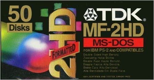 TDK 50-Pack 3.5" Floppy Disks Preformatted for PC