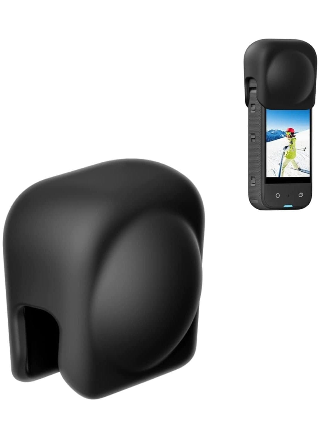 Silicone Lens Cover Protector Guards Replacement Dust-Proof Lens Protective Cap for Insta360 X3 Action Camera Accessories