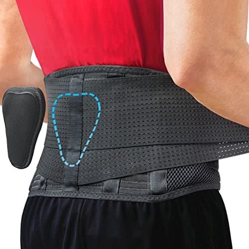 Sparthos Lumbar Support Belt – Adaptive Fit for Back Pain & Herniated Disc – Breathable & Adjustable Lower Back Brace with Lumbar Pad – for Men & Women – Fits 59-63″ Waist (XX-Large, Check Sizing)