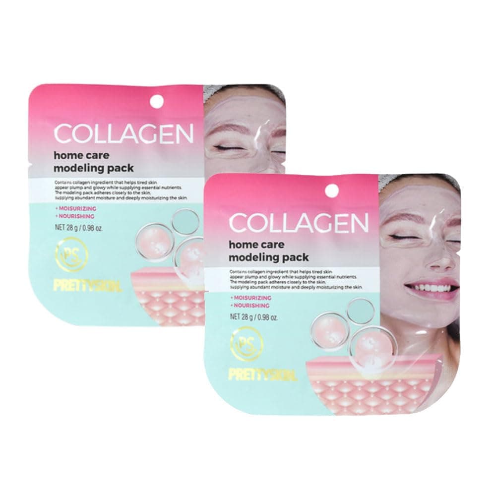 PS.PRETTYSKIN Korean Modeling Mask Pack with Spatula (Pack of 2) (Collagen)