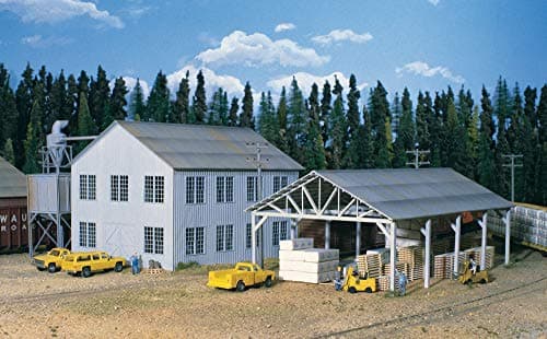 Walthers Cornerstone Planing Mill and Shed 9333059 HO Scale Model Railroad Structure Kit