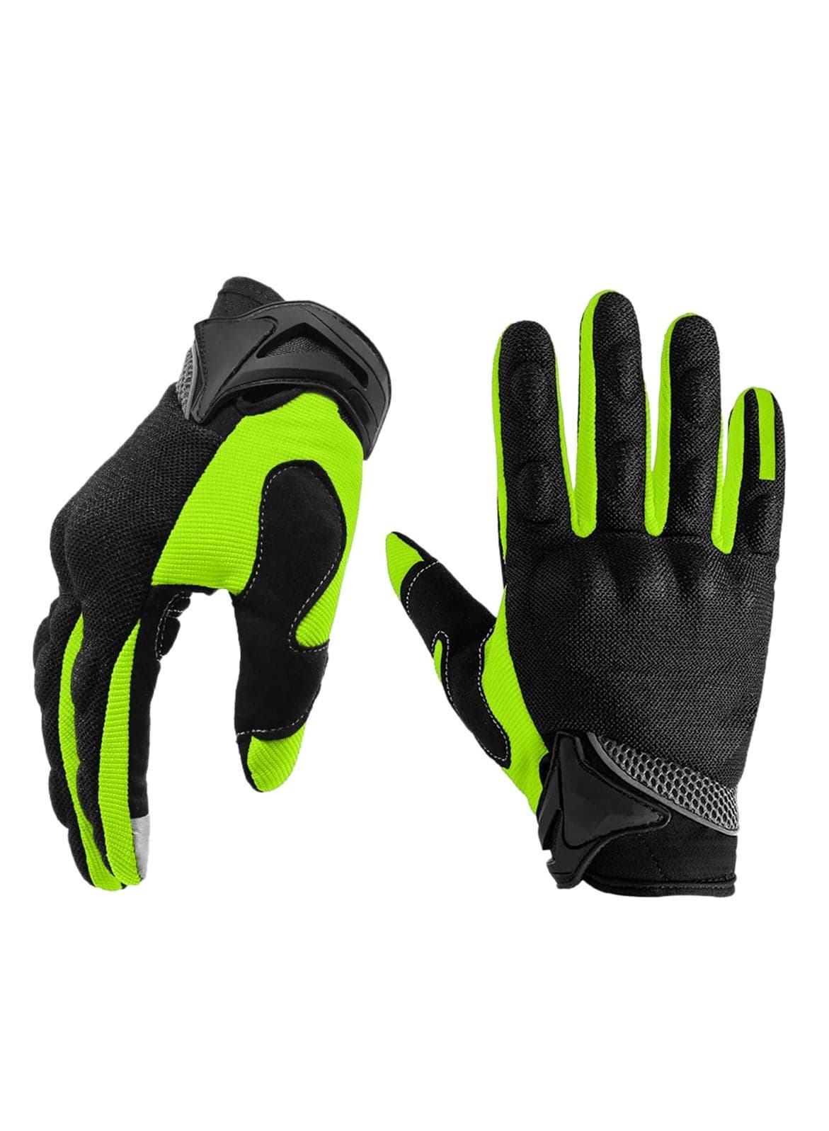 Premium Full Finger Motorcycle Gloves, Touchscreen, Breathable, Anti-Slip, Perfect for Cycling, ATV and BMX, Unisex Sizes Available, L Size
