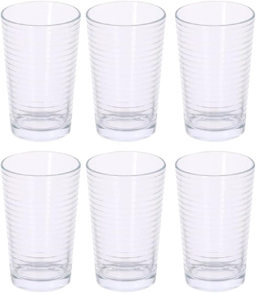 alpina Water Glasses Drinking Glasses Set Glasses Set of 6 Dishwasher Safe 220 ml