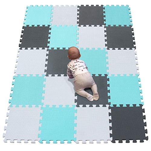 YIMINYUER 20 Tiles 30cm30cm1cm Each Tile Baby Soft Puzzle Play Mats Kids Thick EVA Foam Floor Toddlers Childrens Soft Interlocking Mat R01R08R12G301020