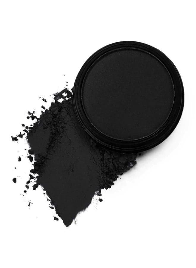 Matte Black Single Eyeshadow Palette, Pressed Powder Eye Shadow, Smooth Eye Black Powder Makeup, High Pigment Long Lasting Vegan & Cruelty Free, 202# Black
