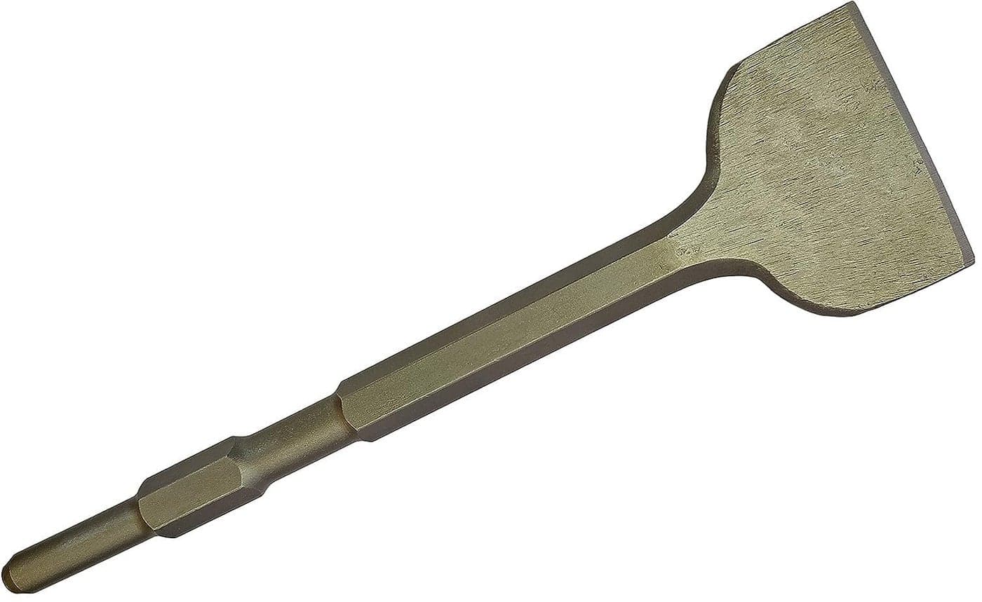 Inditrust SDS Max Shank Flat Spade Pointed Chisel for Demolition hammer Concrete Breaker bit for Tile Chipping/Wall Slotting/Scraping Masonry Brick Hammer Drill (17X280X50)