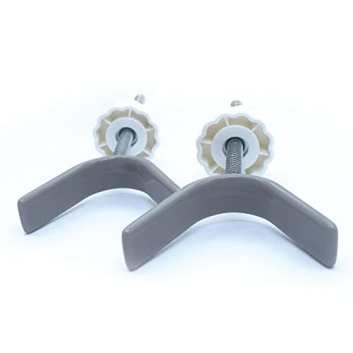 Baby Gate Banister Adapter Y-Spindle Rods - M8(8mm) for Pressure Mounted Baby and Pet Safety Stair Gates with Extra Long Wall Mounting Screws Rod & Bolts (Y-Grey-2 Pack)