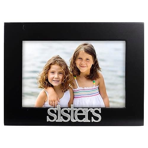 Malden International Designs Sisters Expressions Picture Frame, 4x6, Black