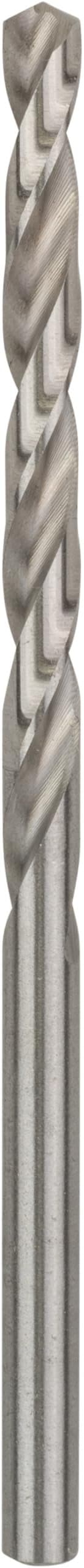 Bosch Professional Metal Drill Bits HSS-G With Diameter 4.8mm, Working Length- 52mm, Total Length- 86mm, Pack Of 10