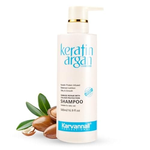 Keratin Shampoo with Argan Oil 169oz Damaged Hair Shampoo Damage Repair Color Protection AntiHair Loss Silky Smooth Sulfate Paraben Free For All Hair Types 500ml