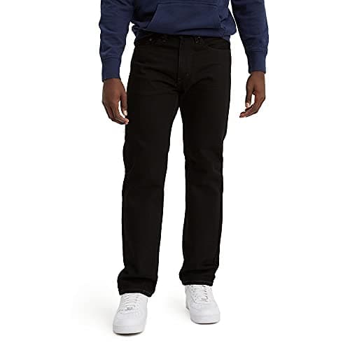 Levi's Men's 505 Regular Fit Jeans (Also Available in Big & Tall), Black-Discontinued, 34W x 34L