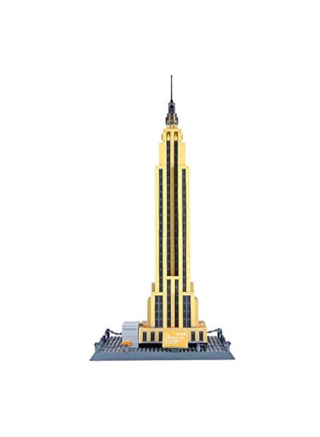 Apostrophe Games Empire State Building Block Set (1,993 Pieces) New York's Empire State Building Famous Landmark Series - Architecture Model for Kids and Adults