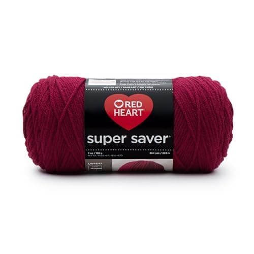 RED HEART Super Saver Yarn, Burgundy