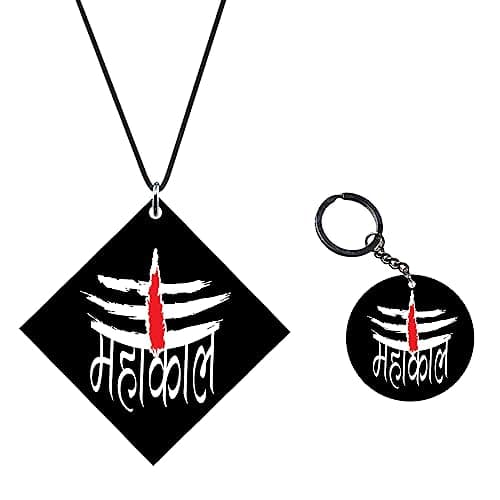 YaYa cafe Religious Gifts Acrylic Car Hanging Accessories Lord Shiva Mahadev Printed Printed for Good Luck Interior Decoration