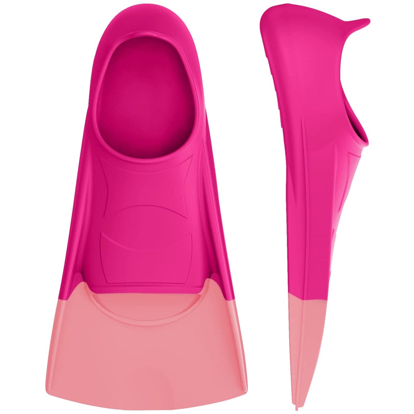 Gintenco Swim Fins Swim Training Fins for Snorkeling Swimming Diving Travel Size Flippers with BagFloating Fins for Adults Men Women Kids