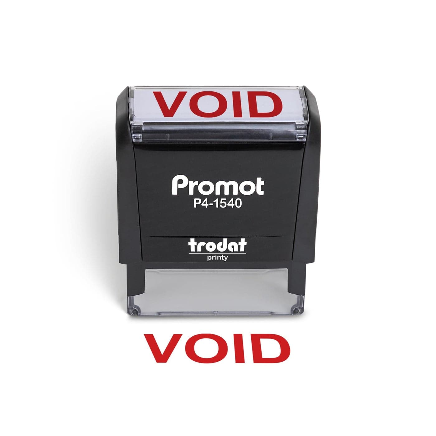 Promot Void Self Inking Rubber Stamp Refillable Stampers for Office Business Accounting Bookkeeping Coding Legal Notary Work Ordering Inventory Stamps Red Ink