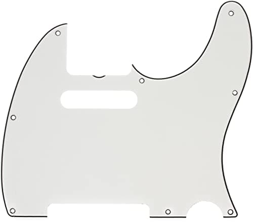Fender Pure Vintage '64 Telecaster Electric Guitar Pickguard, 8-Hole, Eggshell 3-Ply