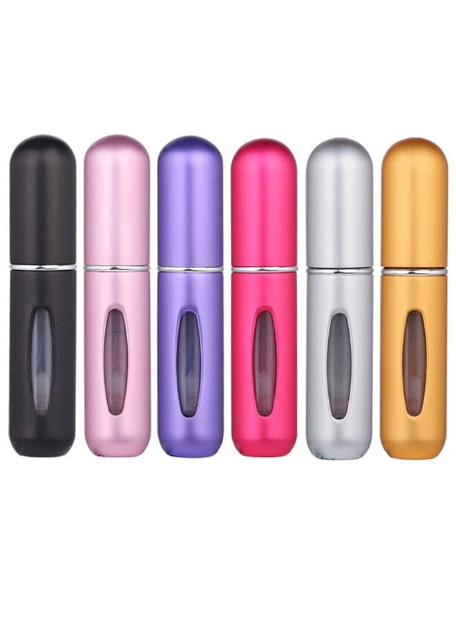 6-Piece Refillable Perfume Spray Bottle set Portable Spray Bottle Matte 5ml
