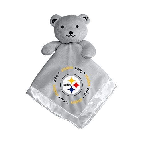 Baby Fanatic NFL Steelers Baby Blanket - Security Bear, One Size, Gray