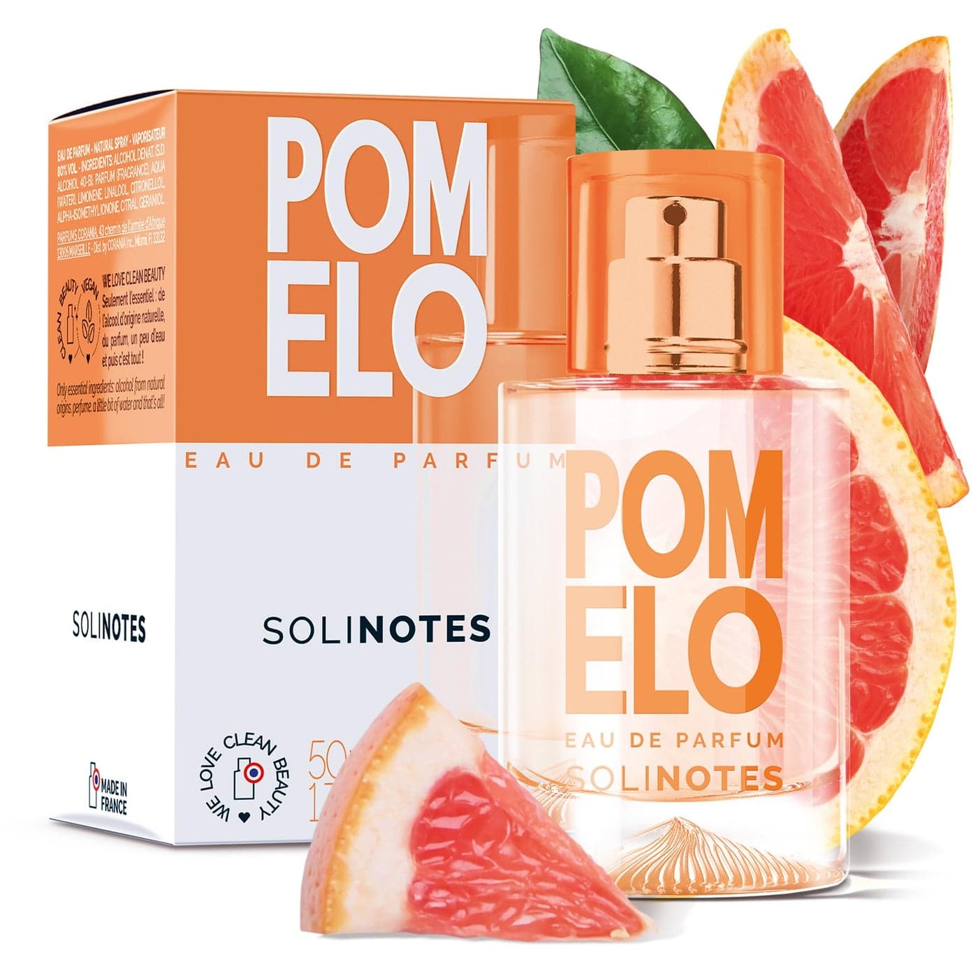 SOLINOTES Pomelo Perfume for Women Eau De Parfum Delicate Floral and Soothing Scent Made in France Vegan 17 floz