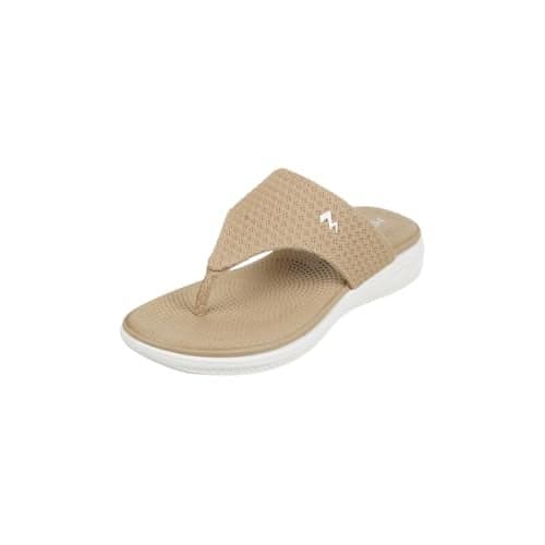 Metro Women Beige Slip-on Comfort Chappal UK/6 EU/39 (32-792)
