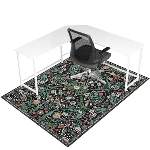 Office Chair Mat for Hardwood Floor Tile Floor48X 60 Heavy Duty Desk Chair Mat for Hard Floors Under Desk Rug for Rolling Computer ChairAnti SlipLow Pile Carpet Floor ProtectorGreen Grass