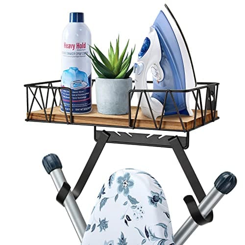 TJMOREE Ironing Board Holder Wall Mount Laundry Room Iron and Ironing Board Hanger Laundry Room Decor Organization and Storage TV Shaped