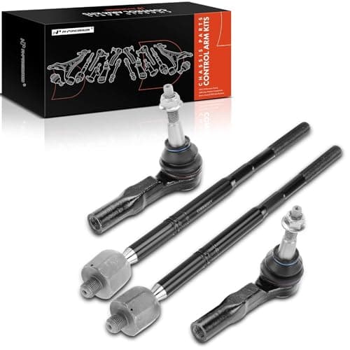 A-Premium Set of 4, Front Inner & Outer Tie Rod End Kit, Compatible with Cadillac SRX 2010 2011 2012 2013 2014 2015 2016