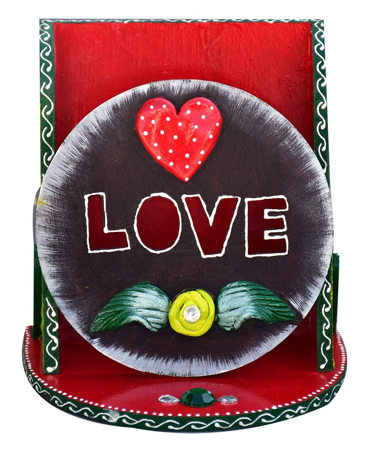 Natali Traders Gift for Friends-Wooden Decorative Mobile Stand-Gift for Boys-Girls-Valentine Day Gift-Birthday Gift