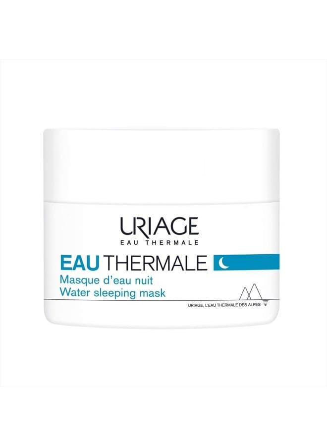 URIAGE Water Sleeping Mask | Moisturizing Night Mask with Hyaluronic Acid & Edelweiss, Skin Replenished After 8 Hours, Silky Gel, Paraben-Free, Non-Comedogenic, 50 mL/ 1.69 Oz