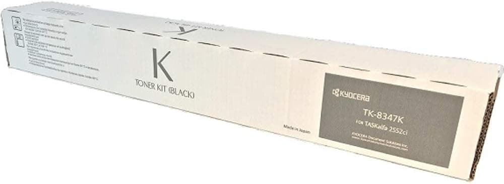Kyocera 1T02L70US0 Model TK8347K Black Toner Cartridge For use with KyoceraCopystar CS2552ci CS2553ci TASKalfa 2552ci and 2553ci Color Multifunction Printers