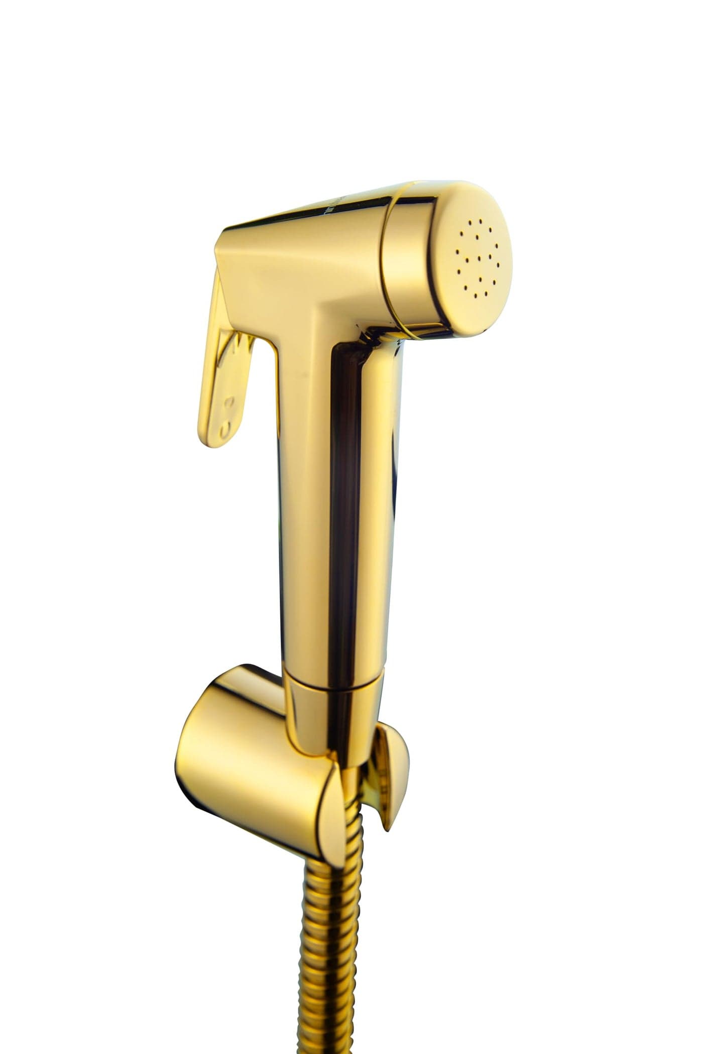 Hindware Italian Collection F160152PGD Health Faucet for Bathroom | Made of ABS | comes with 1.20-meter Long SS Hose Pipe & Wall Hook | Bathroom Jet Spray | Color - Gold | 1-Year Manufacturer Warranty