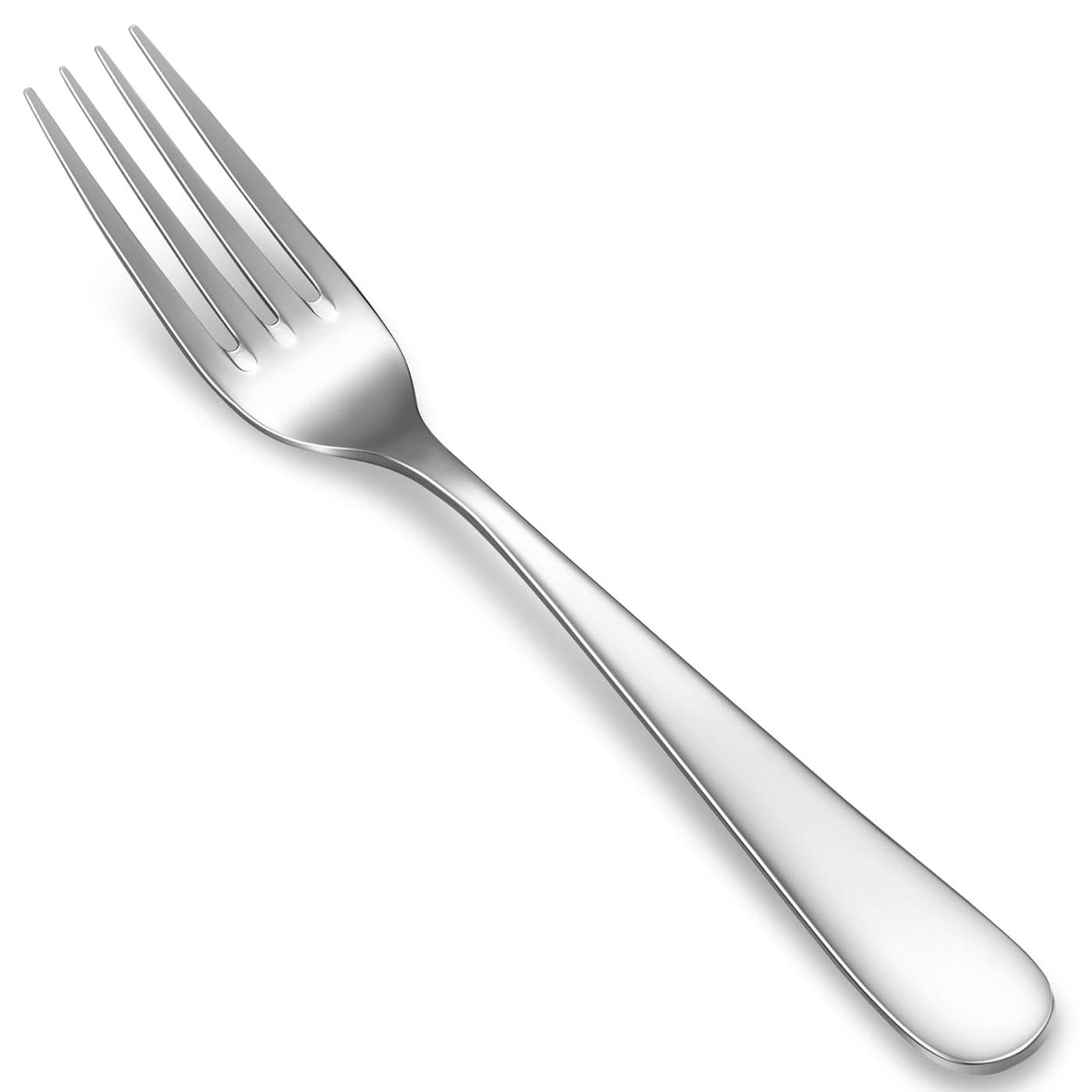 KEAWELL Premium Louise Forks Set of 4 1810 Stainless Steel Forks Silverware with Round Edge Exceptional Mirror Finish Dishwasher Safe 8 Dinner Fork