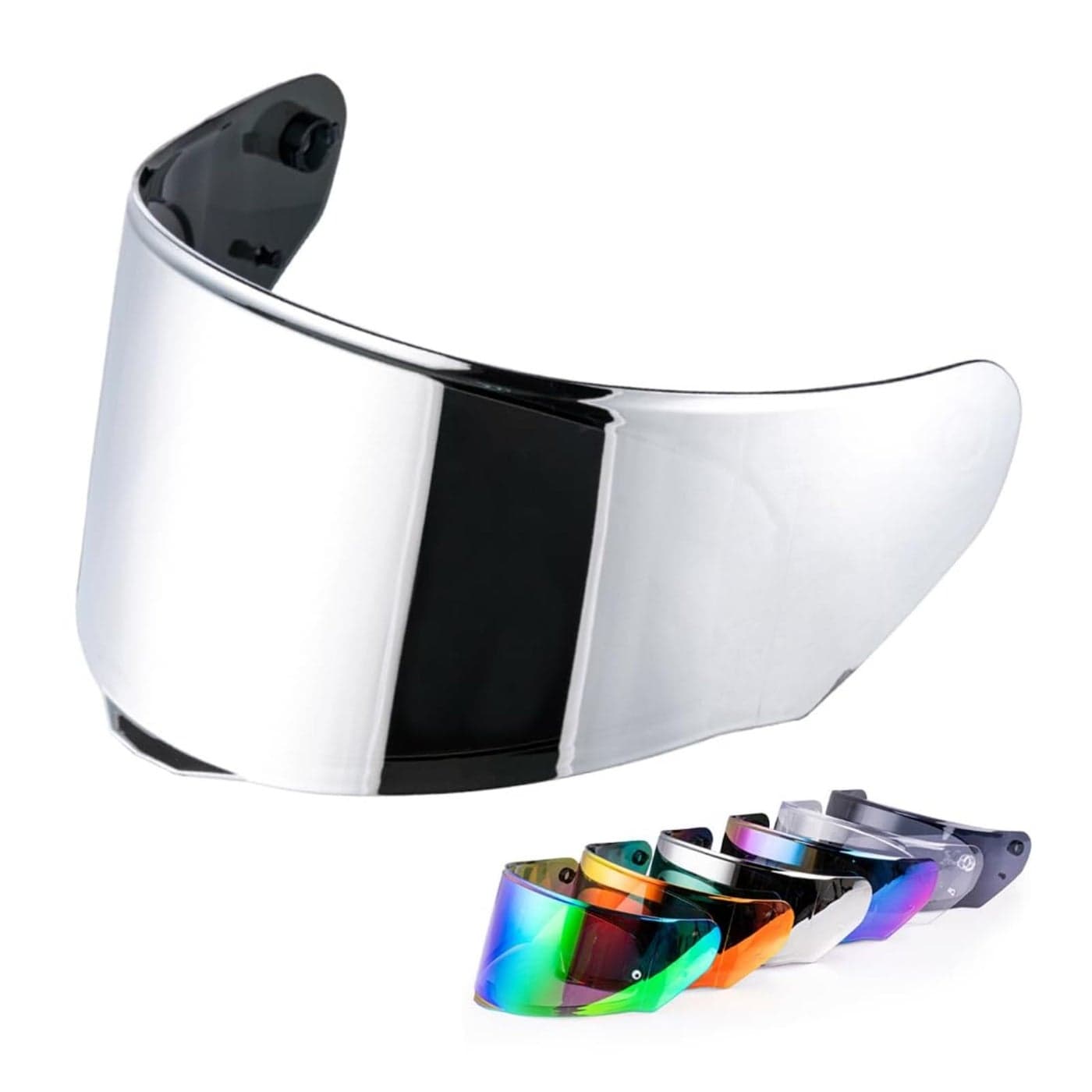 VCOROS Shield For AssaultRapidStream Full Face Shield Street Motorcycle Helmet Visor Replacement Chrome Silver